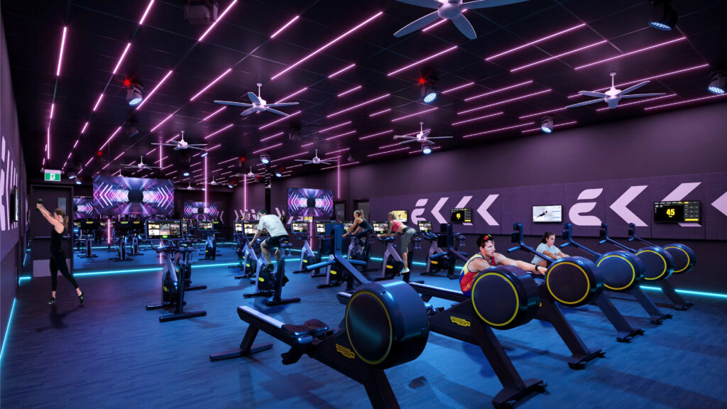 ECAC Virtual Fitness Studio rendering