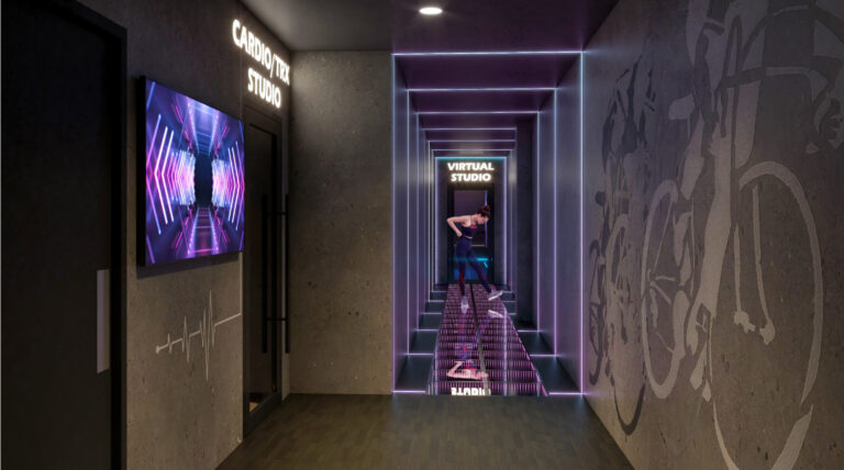 ECAC Virtual Fitness Studio entry rendering