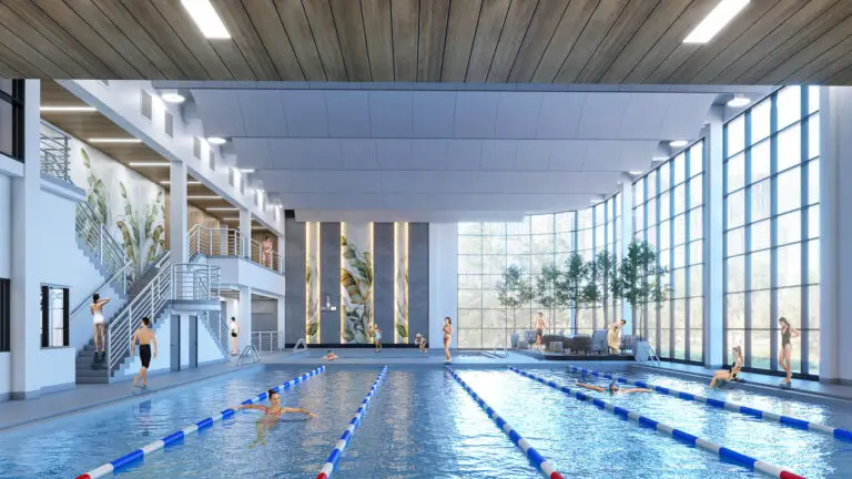 Eau Claire Athletic Club rendering of Aquatic Centre