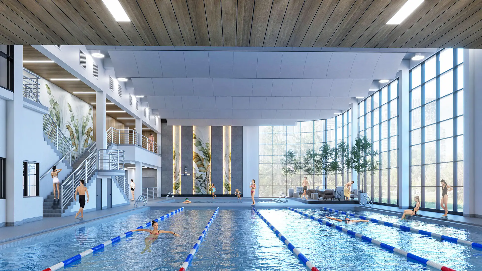Eau Claire Athletic Club rendering of Aquatic Centre
