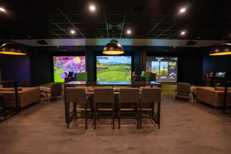 Golf Simulators and Lounge at Eau Claire Athletic Club