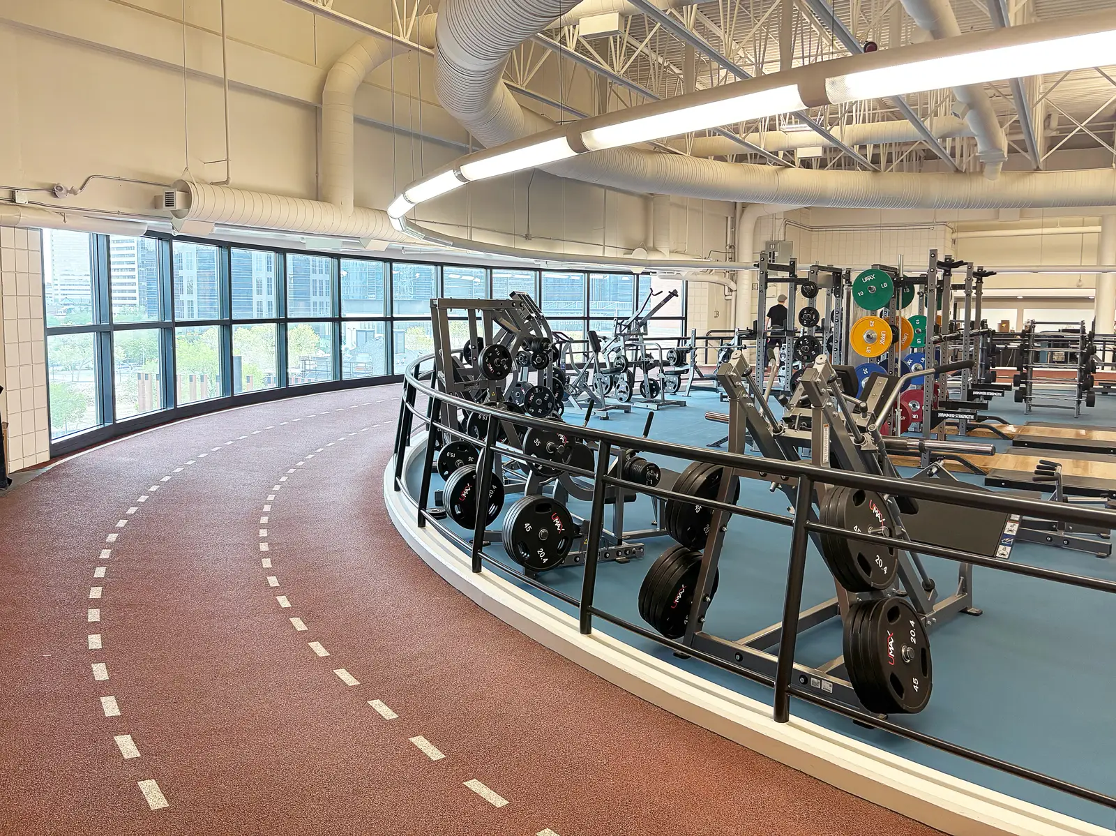 Running Track on Fourth Floor at Eau Claire Athletic Club